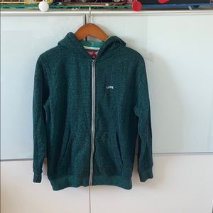 Vans Green Zip Up Hoodie Womens